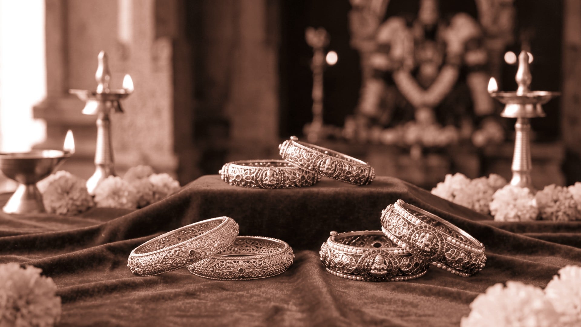 Kaner Dul (Deity Earrings & Kundal)