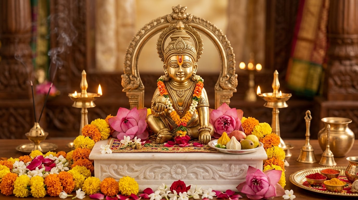 Pure Brass Laddu Gopal Idol