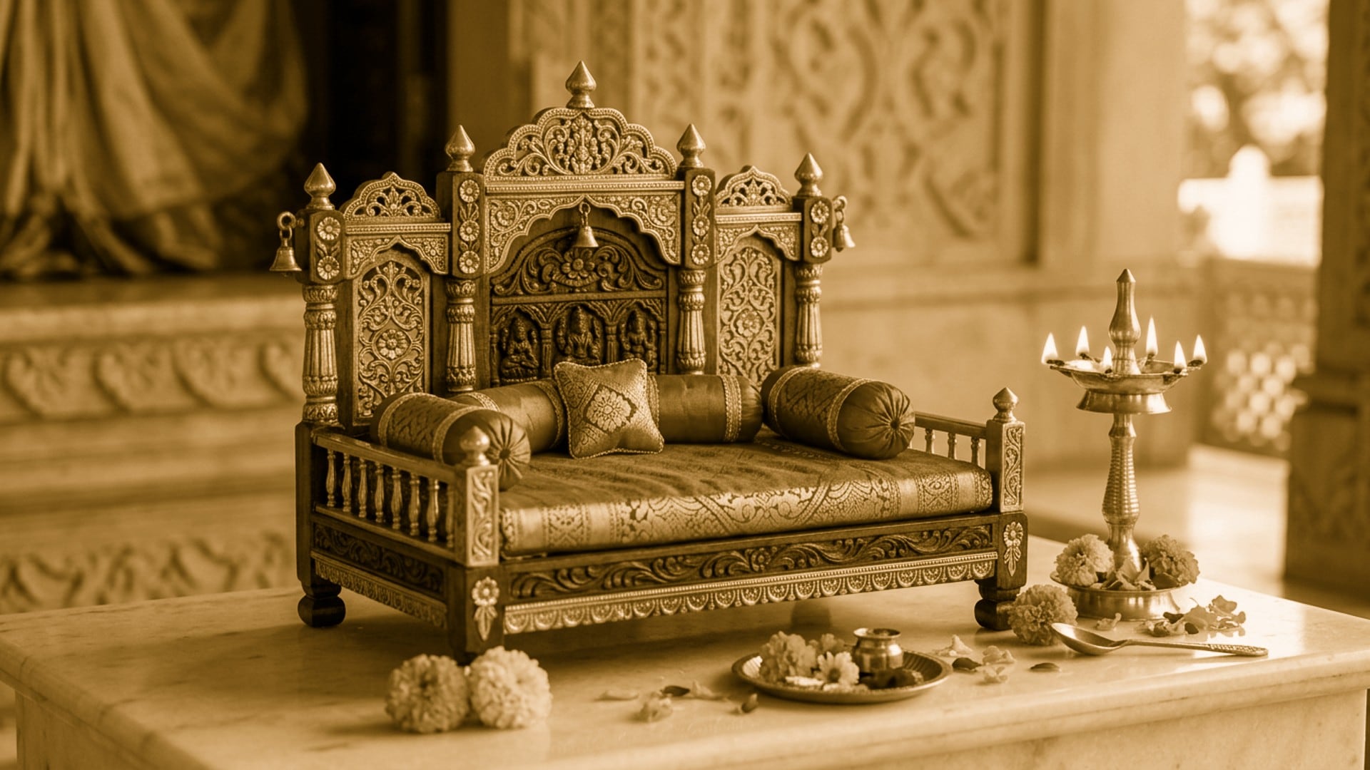Deity Singhason Throne & Sofa